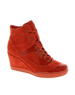 Enlarge ASOS ACTIVE Wedge Sneakers With Suede Detail