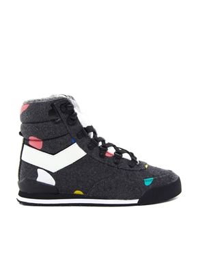 Pony Trackitback Dee & Ricky Hiker High Top Sneakers...