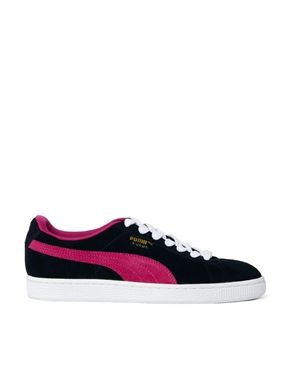 Puma Suede Classic Black/Pink Sneakers...