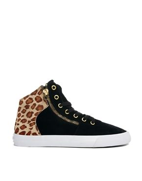 Supra A-Morir Cuttler Cheetah Print Hi Top Sneakers...
