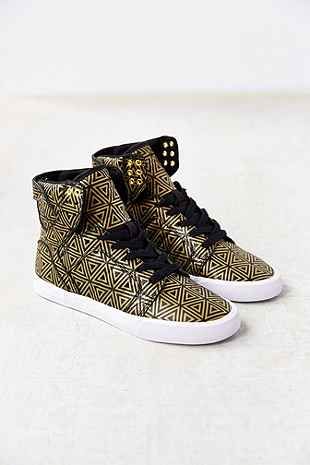 SUPRA Gold Suede Sky Sneaker - Urban Outfitters...