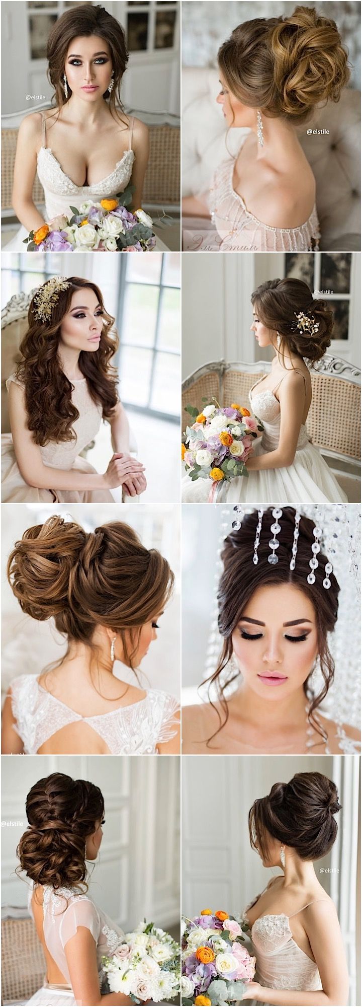 Featured Updo Wedding Hairstyle: Elstile; www.elstile.ru...