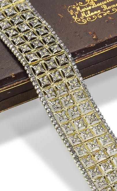 A diamond-set bracelet, by Buccellati, circa 1930....