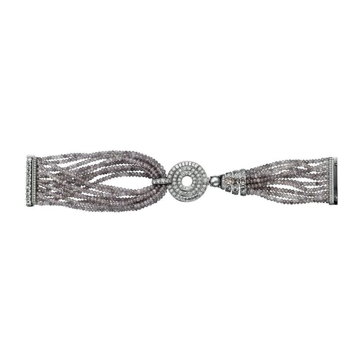 CARTIER. Bracelet - platinum, natural pearl, diamonds. #Cartier #L'OdyséeDeCart...