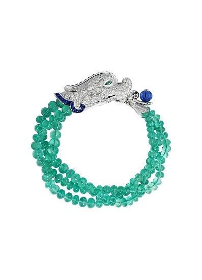 Cartier Chinese Style Fine Exquisite Jewelry Dragon Diomand Bracelet www.interac...