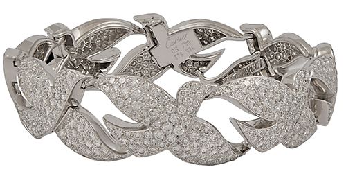 CARTIER Diamond Dove Bracelet - Yafa Jewelry