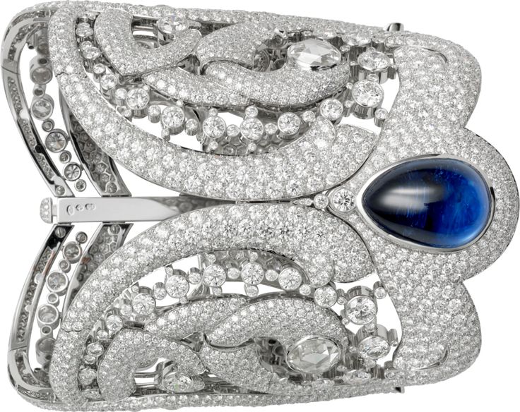Cartier High Jewelry Secret Watch with Diamonds and Sapphire | World's Best...