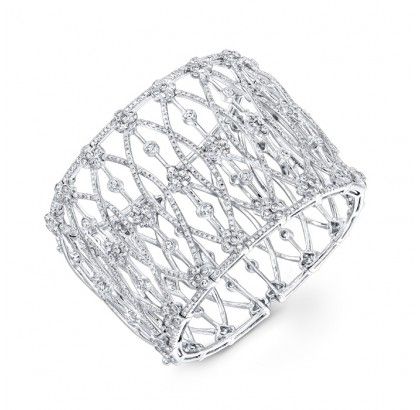 Diamond Cuff Bracelet - Levinson Collection - Featured Designers - Fine Jewelry ...