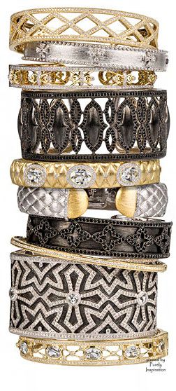 Jude Frances bracelets, bangles and cuffs ~ diamonds, white sapphires,18kt gold ...