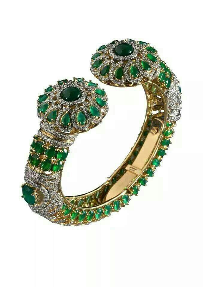 Vintage Emerald and Diamond Bracelet...