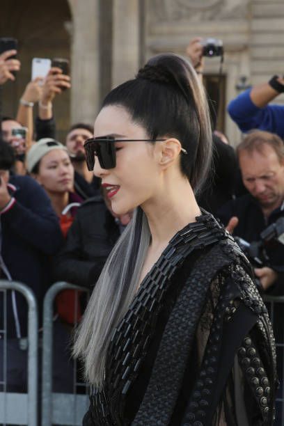 Actress Fan Bingbing attends the Louis Vuitton show as part of the Paris Fashion...