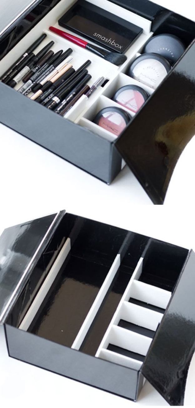 10. Gift Box | 17 Makeup Storage Ideas You’ll Surely Love | Creative and Cheap...