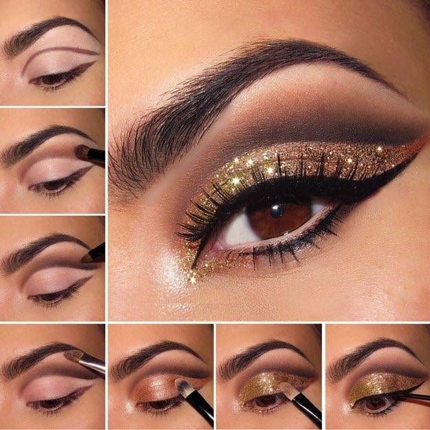 10. Gold Eyeshadow - Glam Gold Eyeshadow Tutorial for Beginners | Makeup Tutoria...