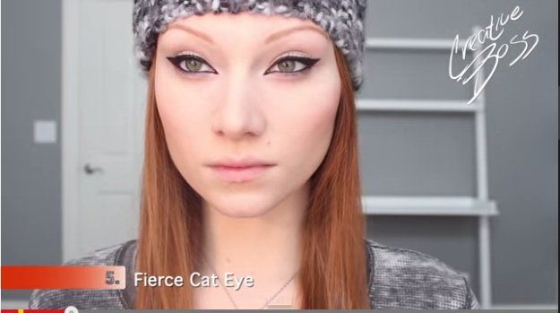 9. Cat Eye Eyeliner | 17 Great Eyeliner Hack for Makeup Junkies | Makeup Tutoria...