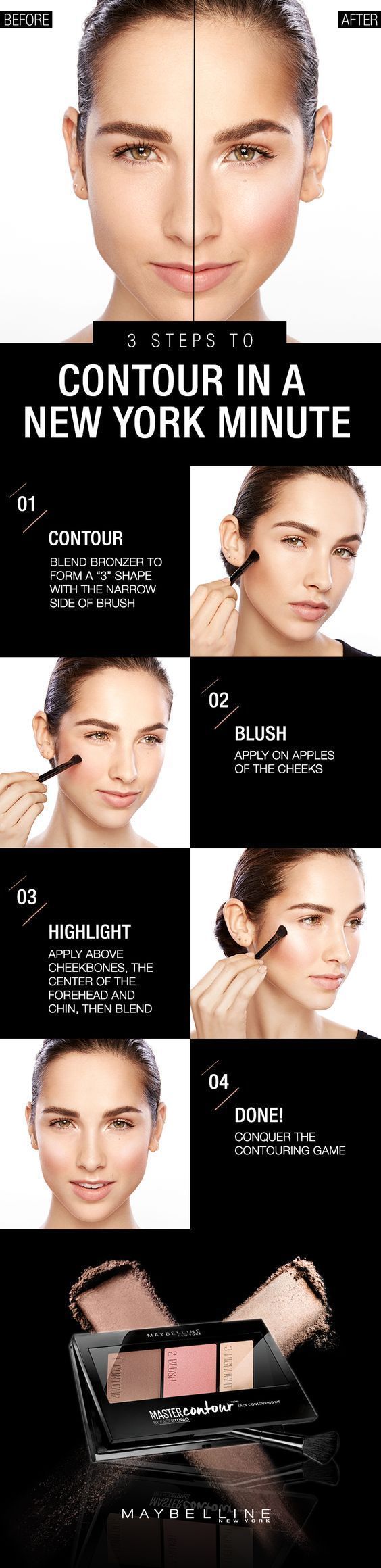 Easy Contouring Tutorial For Busy Ladies | Quick And Easy Makeup Tips And Tricks...