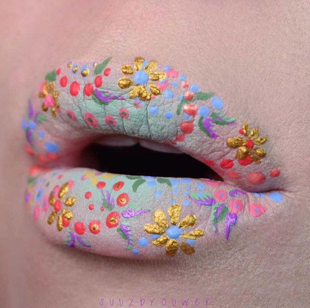 Flower Lips | Mesmerizing Instagram Lip Arts You Should Try...