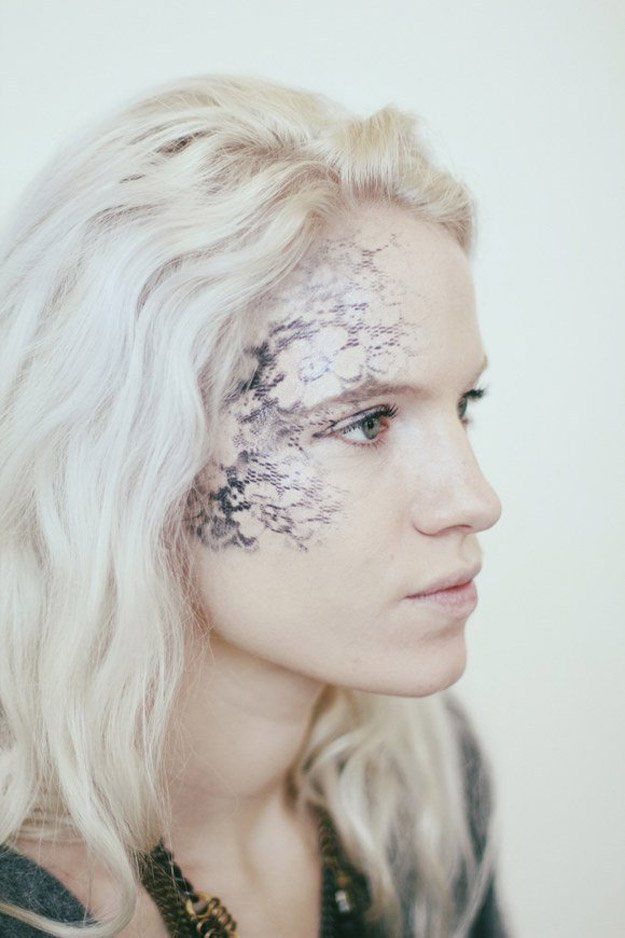 Lady in Lace - Cool Halloween Makeup | 25 Looks That Are Actually Easy...