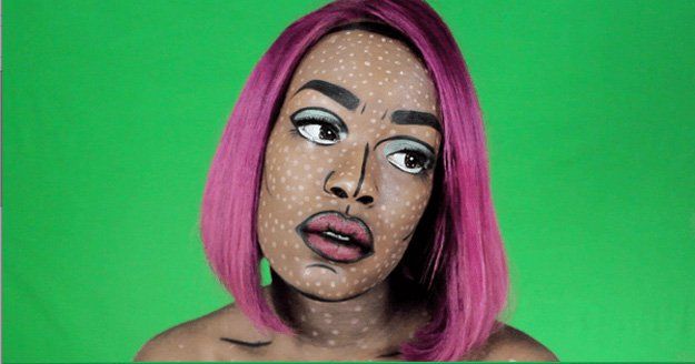 Lichtenstein Pop Art | Cool Halloween Makeup | 25 Looks That Are Actually Easy...