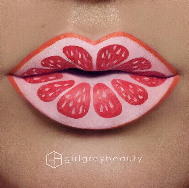 Lip Arts 6: Grapefruit | Mesmerizing Instagram Lip Arts You Should Try...
