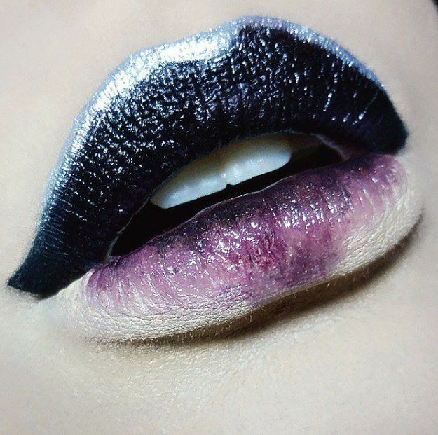 Lip Arts 9: Black Gradient | Mesmerizing Instagram Lip Arts You Should Try...