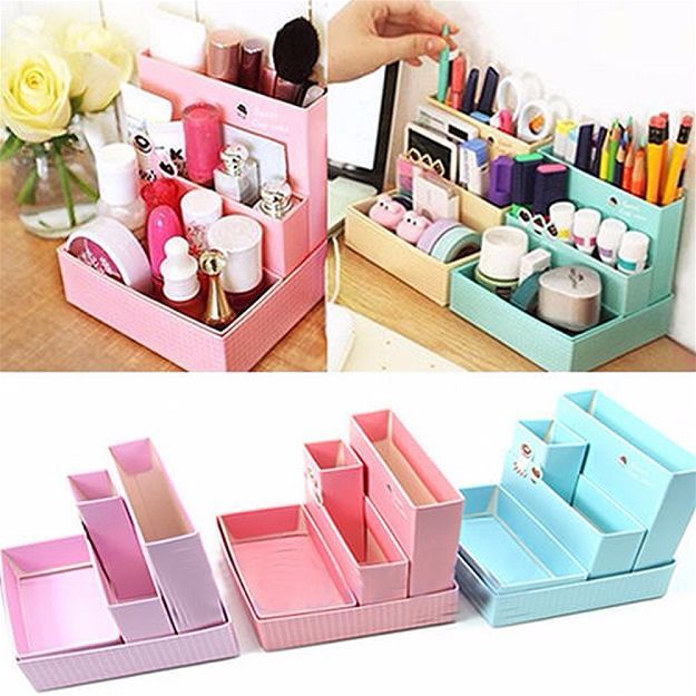 Office Supplies | Cool Makeup Organizers To Give Your Makeup A Proper Home...