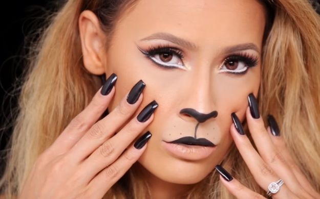 sexy lion makeup | 5 Easy Cat Makeup Ideas For Halloween Lazy Girls Can Get Exci...