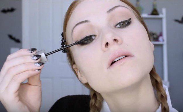 Step 6: Apply Mascara | Wednesday Addams | Halloween Makeup Tutorial...