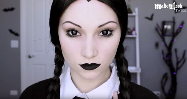 And you're done! | Wednesday Addams | Halloween Makeup Tutorial...