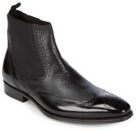 Chelsea Leather Wingtip Boots...