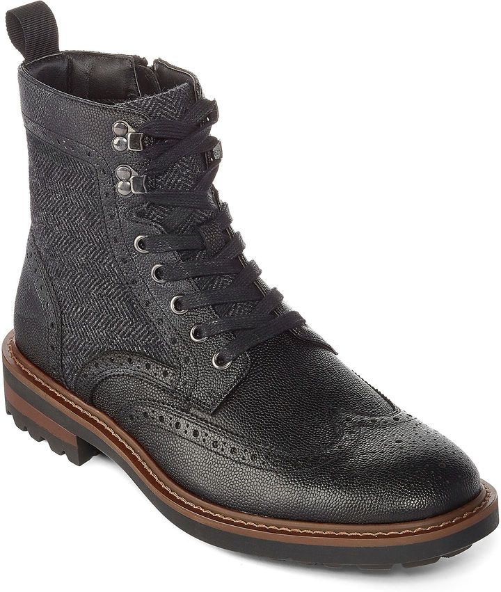 COLLECTION Collection by Michael Strahan Horatio Mens Lace-Up Dress Boots...
