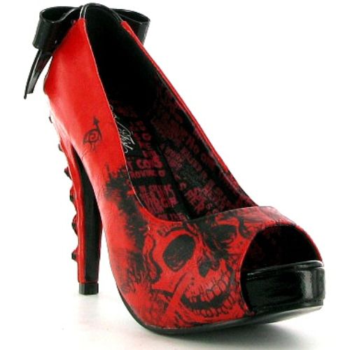 edgy but super cute. comes in purple and green too. Love them :D