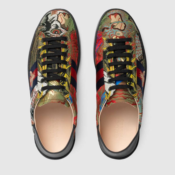 Gucci Ace tiger jacquard sneaker $620 men shoes