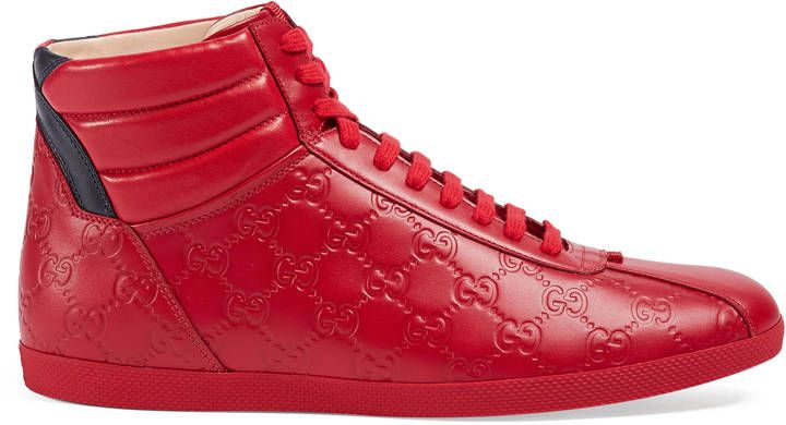 Gucci Signature high-top sneaker...