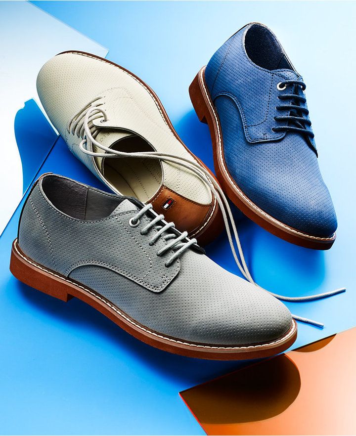 Tommy Hilfiger Men's Seaside Perforated Oxfords Men's Shoes...