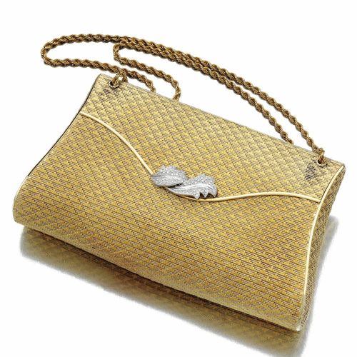 Gold and diamond evening bag, Bucherer, 1950s | lot | Sotheby's