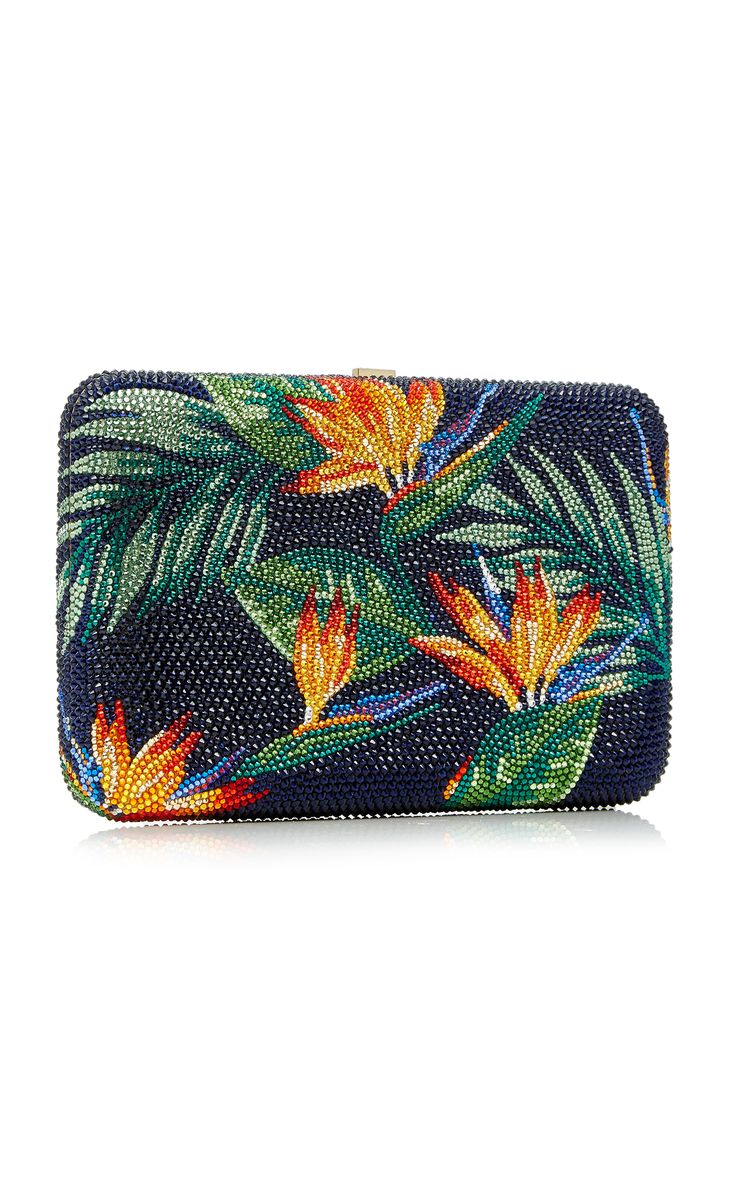 Seamless Bird Of Paradise Clutch by JUDITH LEIBER COUTURE for Preorder on Moda O...