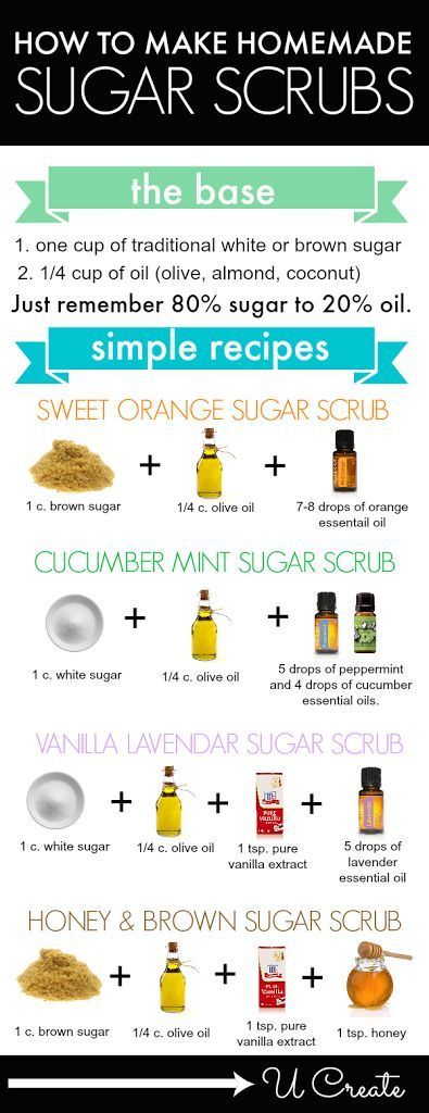 DIY Homemade Sugar Scrub Recipe