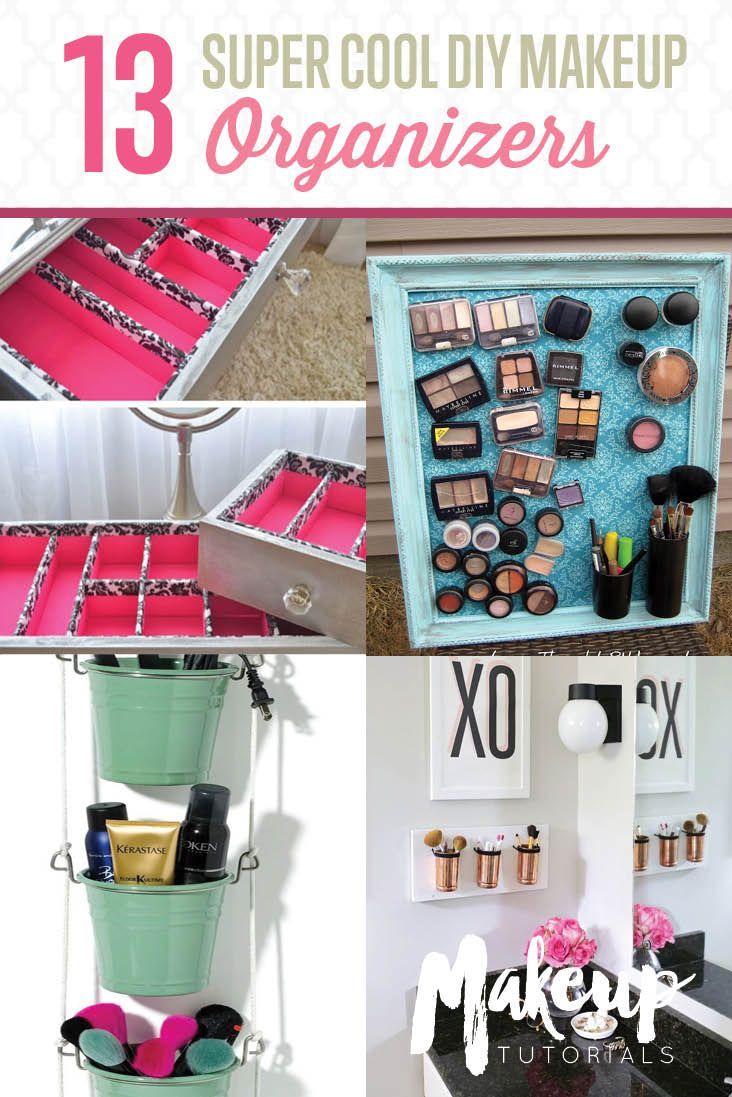 13 Extremely Cool DIY Makeup Organizers  | Organize Your Makeup With These Cool ...