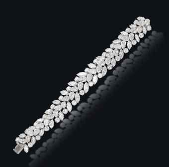 A DIAMOND BRACELET, BY VAN CLEEF ARPELS | Jewelry Auction | Jewelry, bracelet | ...