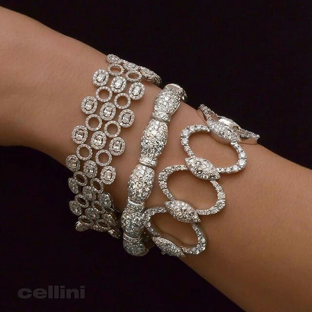 Cellini diamond bracelets