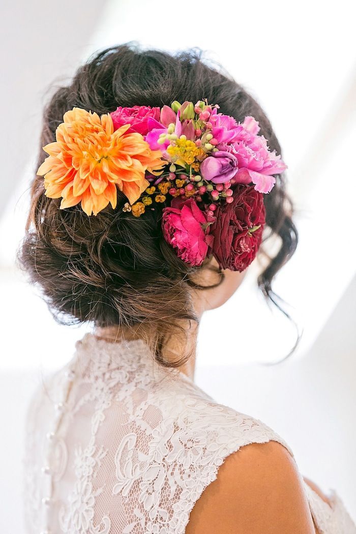 Featured Photographer: Calli B Photography; Wedding hairstyle idea.