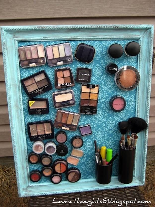 1. Magnetic Board | Makeup Storage | DIY Makeup Organizer...