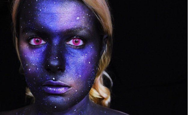 Dark Galaxy Makeup Idea | Creative DIY Makeup Ideas You Can Try for your next Co...