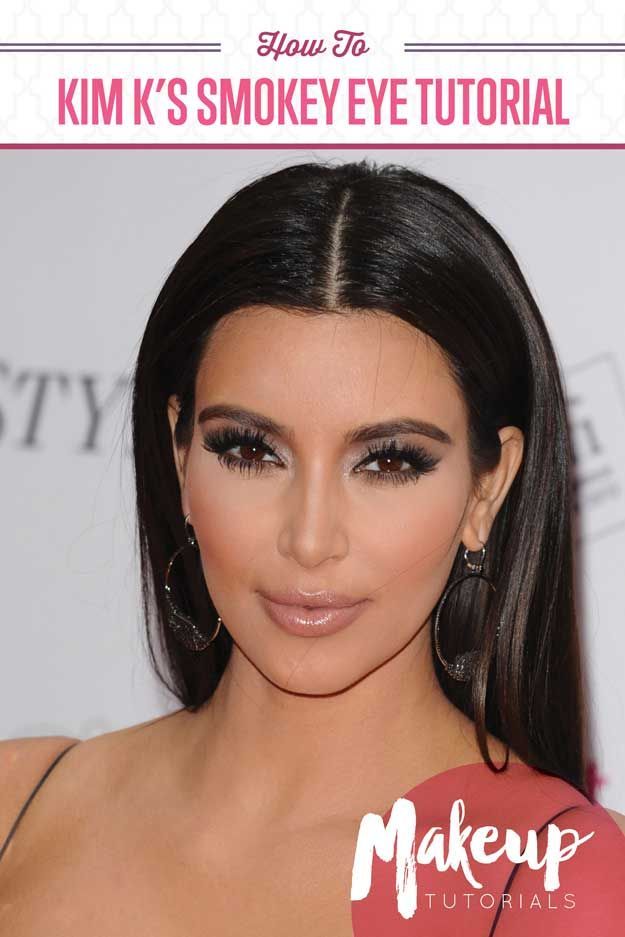 How To Look Like Kim Kardashian | Step by Step Contouring and Smokey Eye Makeup ...
