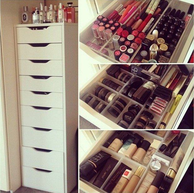 Ikea Alex Drawer | 17 Makeup Storage Ideas You’ll Surely Love | Creative and C...