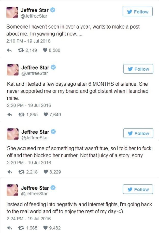 Jeffree Star Fights Back | Kat Von D VS Jeffree Star