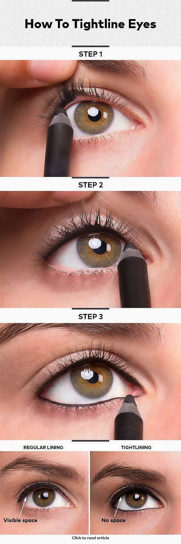 Tightlining 101: Make Your Eyes Bigger & Lashes Thicker, check it out at makeupt...