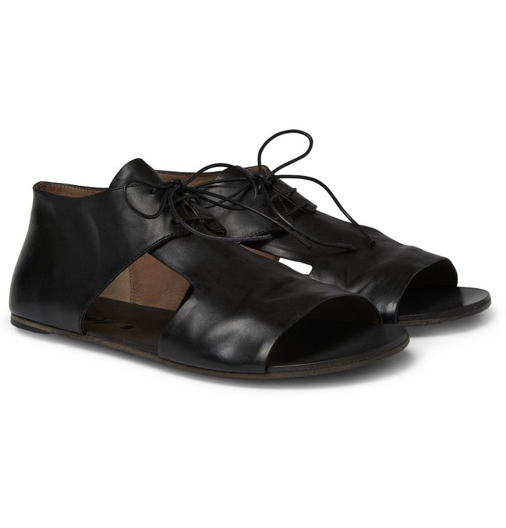 Marsell - Cut-Out Leather Sandals