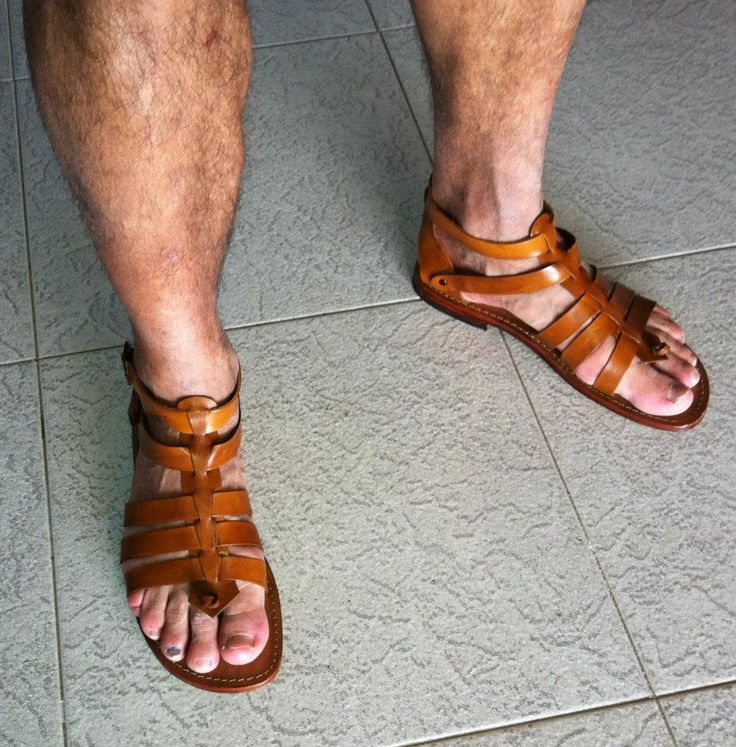 Our fan with gladiator sandals made in Italy - handmade leather sandals ---> ...