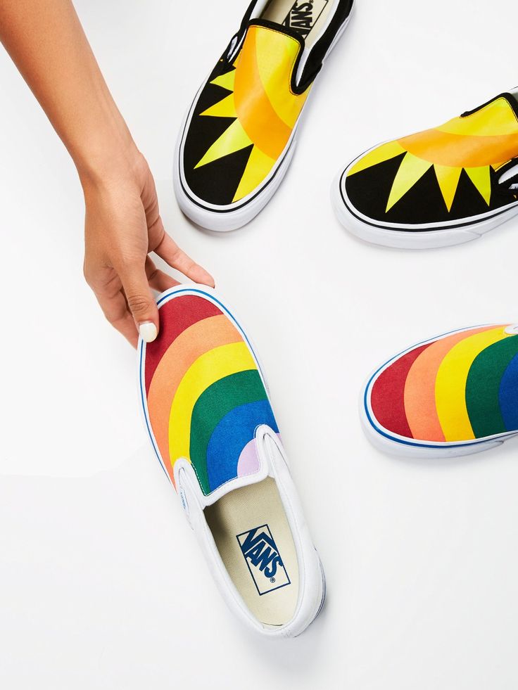 Vans Rainbow Rainbow Classic Slip On Sneaker at Free People Clothing Boutique...
